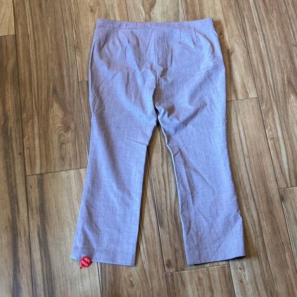 ❤️🤍💙Theory Red Multi Hounds Portland Crop Pant B - Picture 5 of 7